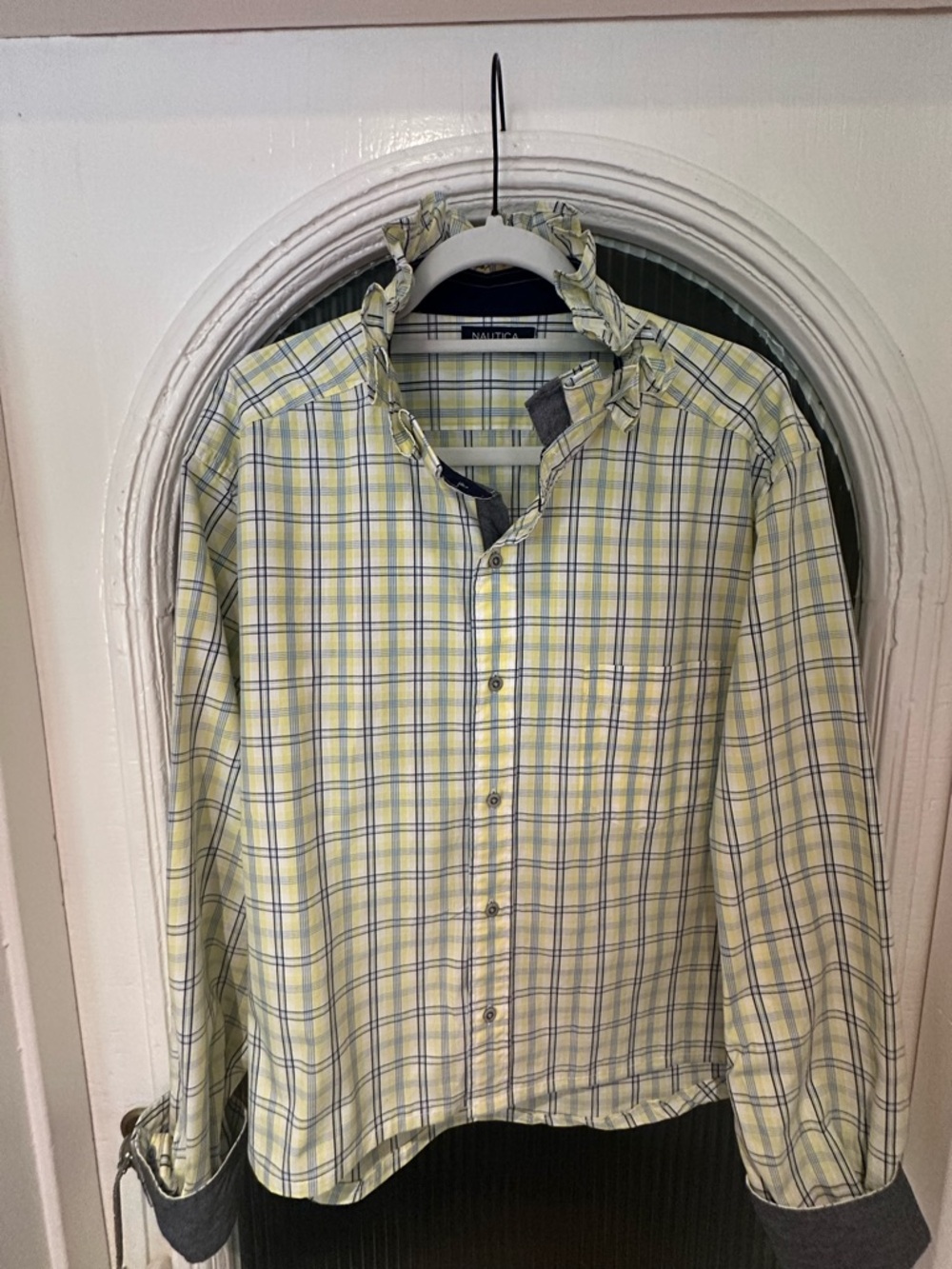 Women’s Re-Worked Ruffle Collar Shirt
